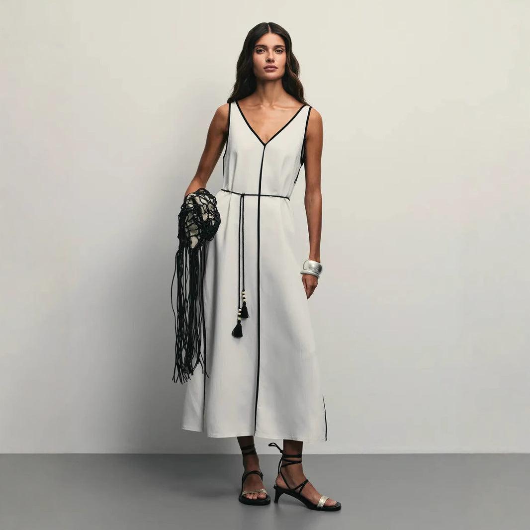 Cheri | Women's Sleeveless A-Line Midi Dress-Omni Prime Goods