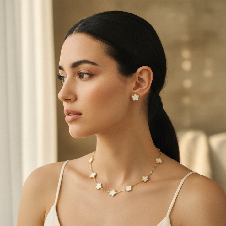 Elegant Floral Jewelry Set