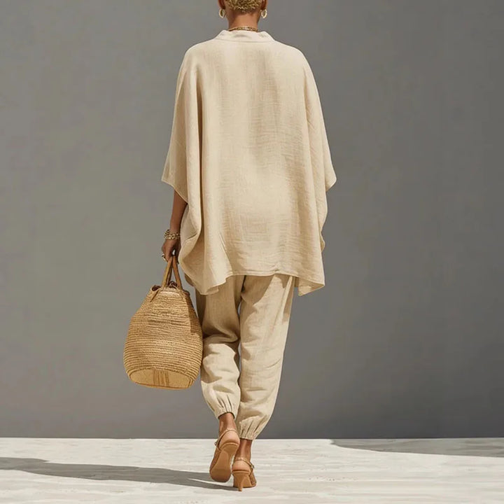 Cordella Linen Matching Set | Women's Linen Two-Piece Outfit-Omni Prime Goods