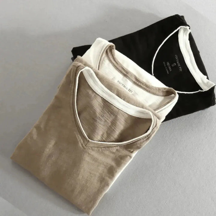 Corvino | Men's Cotton Shirt with Contrast Trim-Omni Prime Goods