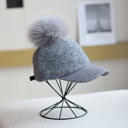 Cozy Knit Pom Cap for Winter Fashion and Warmth-Omni Prime Goods