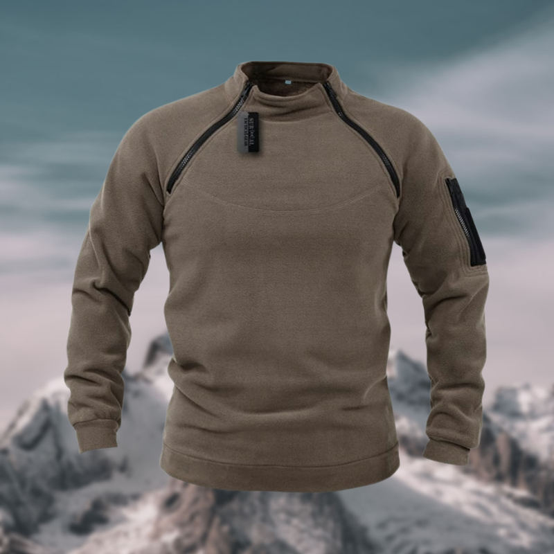 Men's Windproof Tactical Fleece Pullover