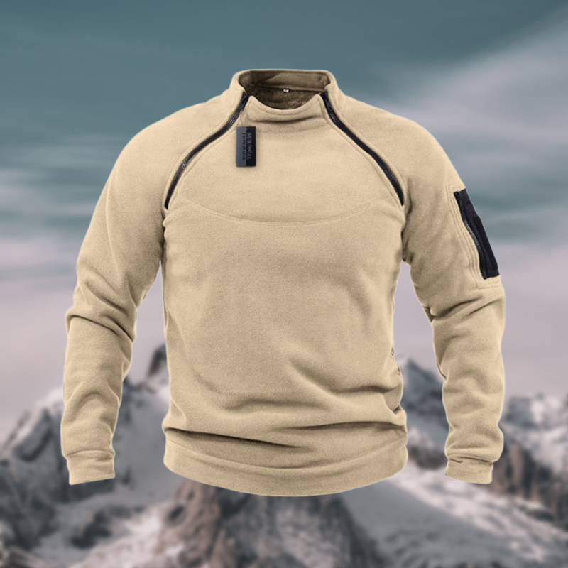 Men's Windproof Tactical Fleece Pullover
