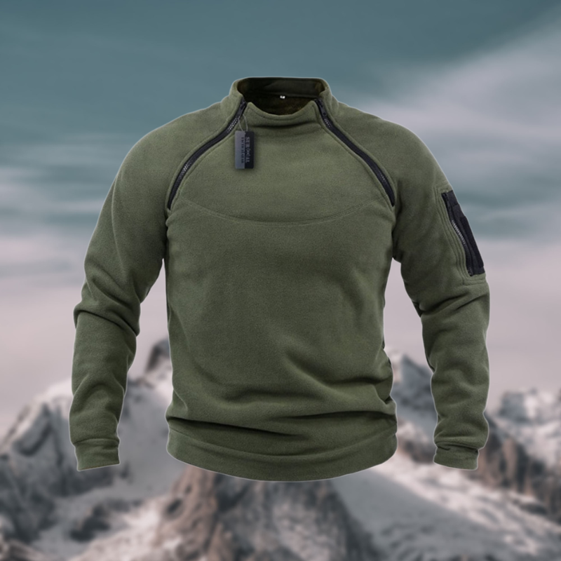 Men's Windproof Tactical Fleece Pullover