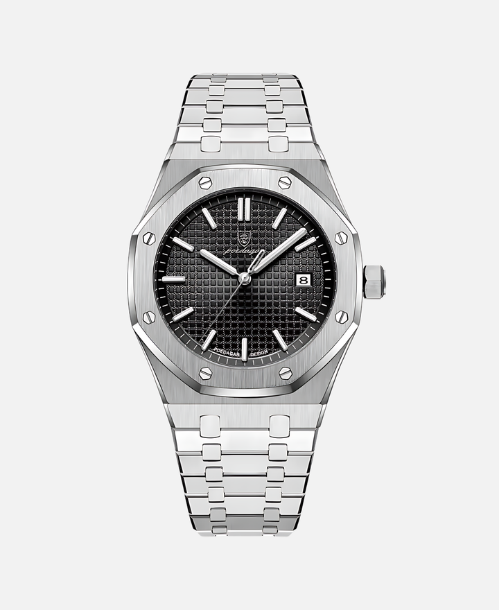 Men's Elegant 41mm Stainless Steel Watch