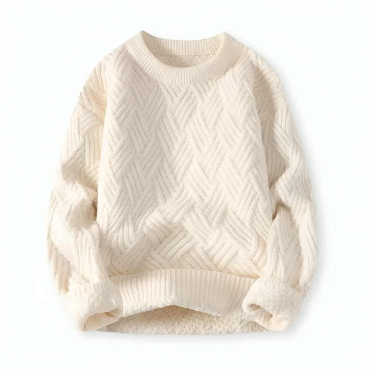 Men's Classic Warm Wool Blend Cable Knit Sweater