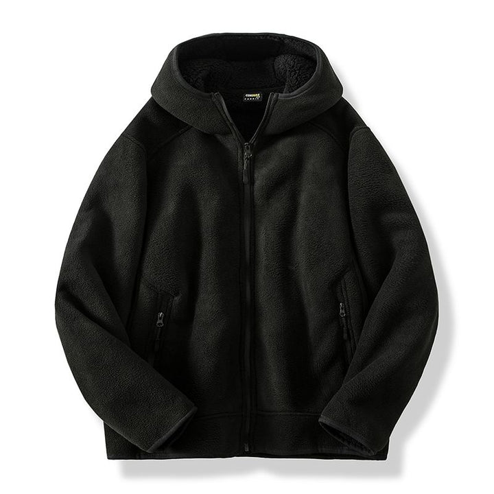 Men's Warm Fleece Jacket for Outdoor Activities