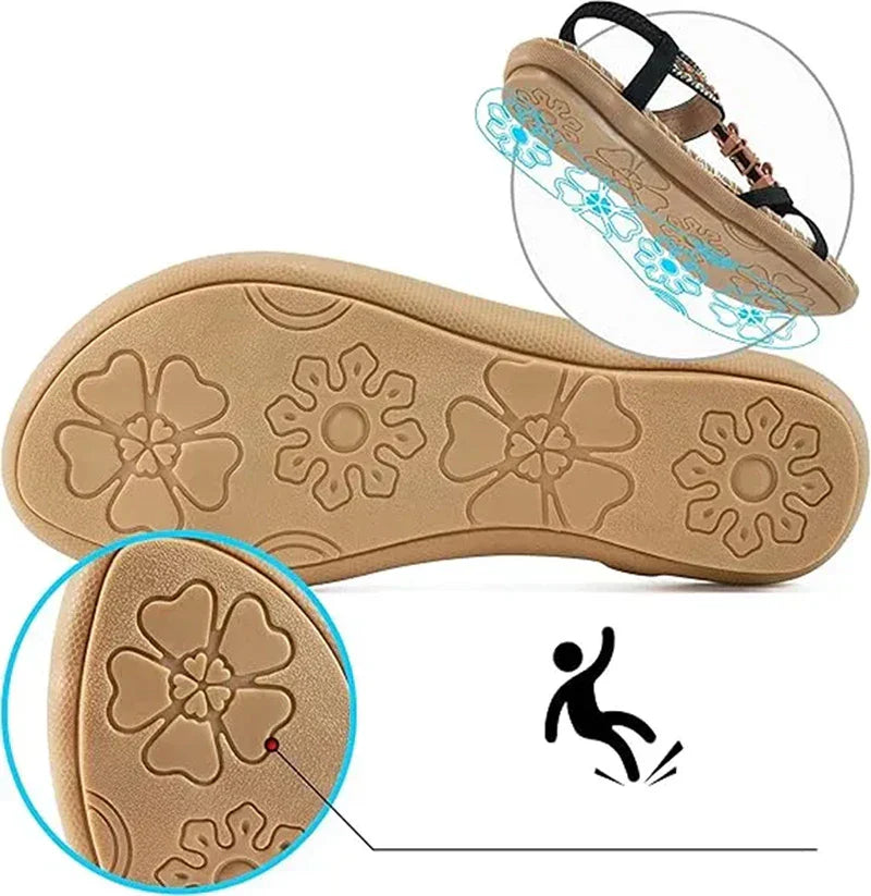 Elegant Orthopedic Flower Sandals for Women