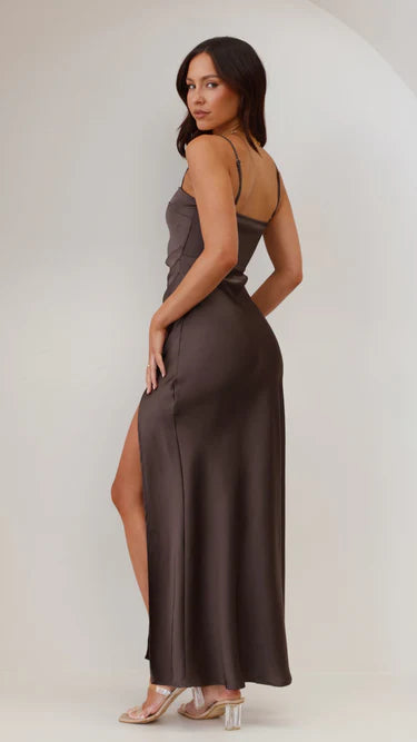 Darlene | Women's Elegant Spaghetti Strap Maxi Dress - Long Evening Gown