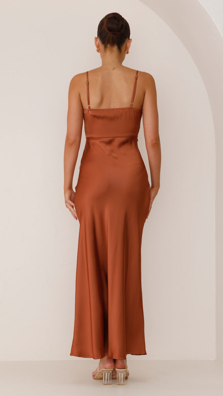 Darlene | Women's Elegant Spaghetti Strap Maxi Dress - Long Evening Gown