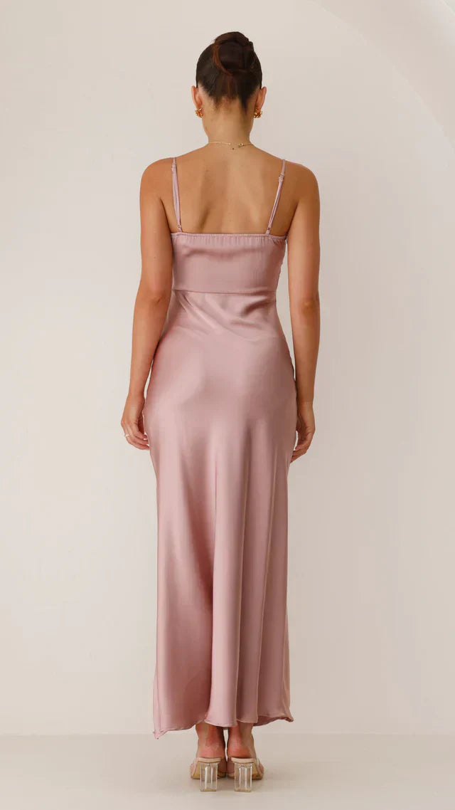 Darlene | Women's Elegant Spaghetti Strap Maxi Dress - Long Evening Gown