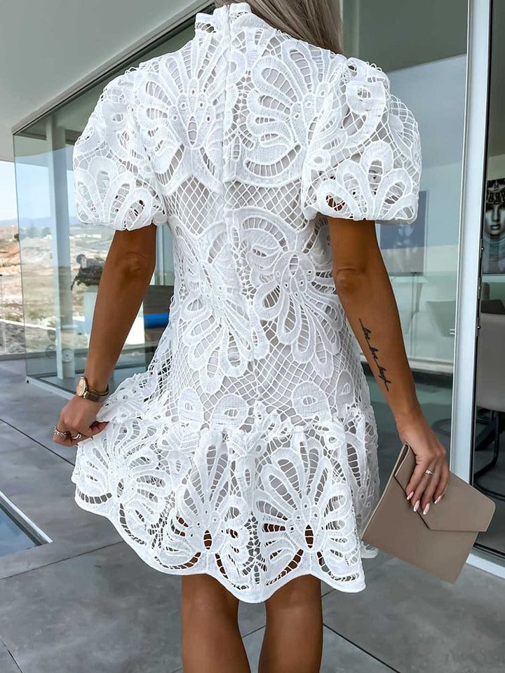 Delaila | Women's Lace Midi Dress for Evening Events