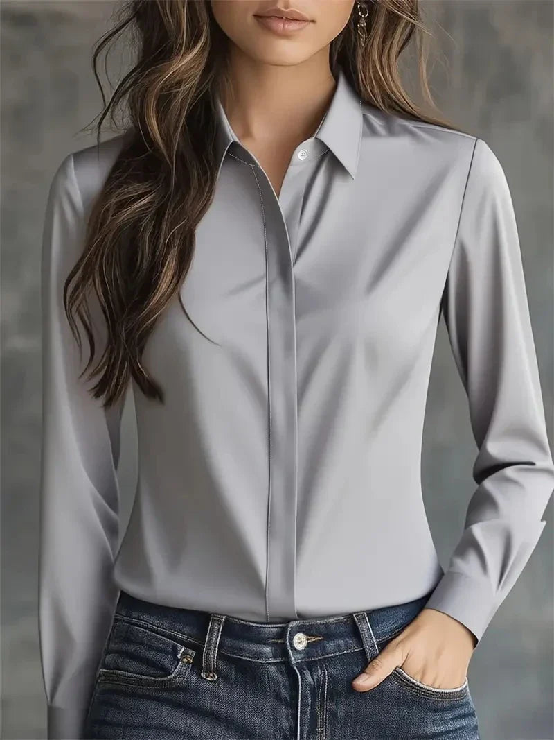 Diana | Women's Long Sleeve Blouse-Omni Prime Goods