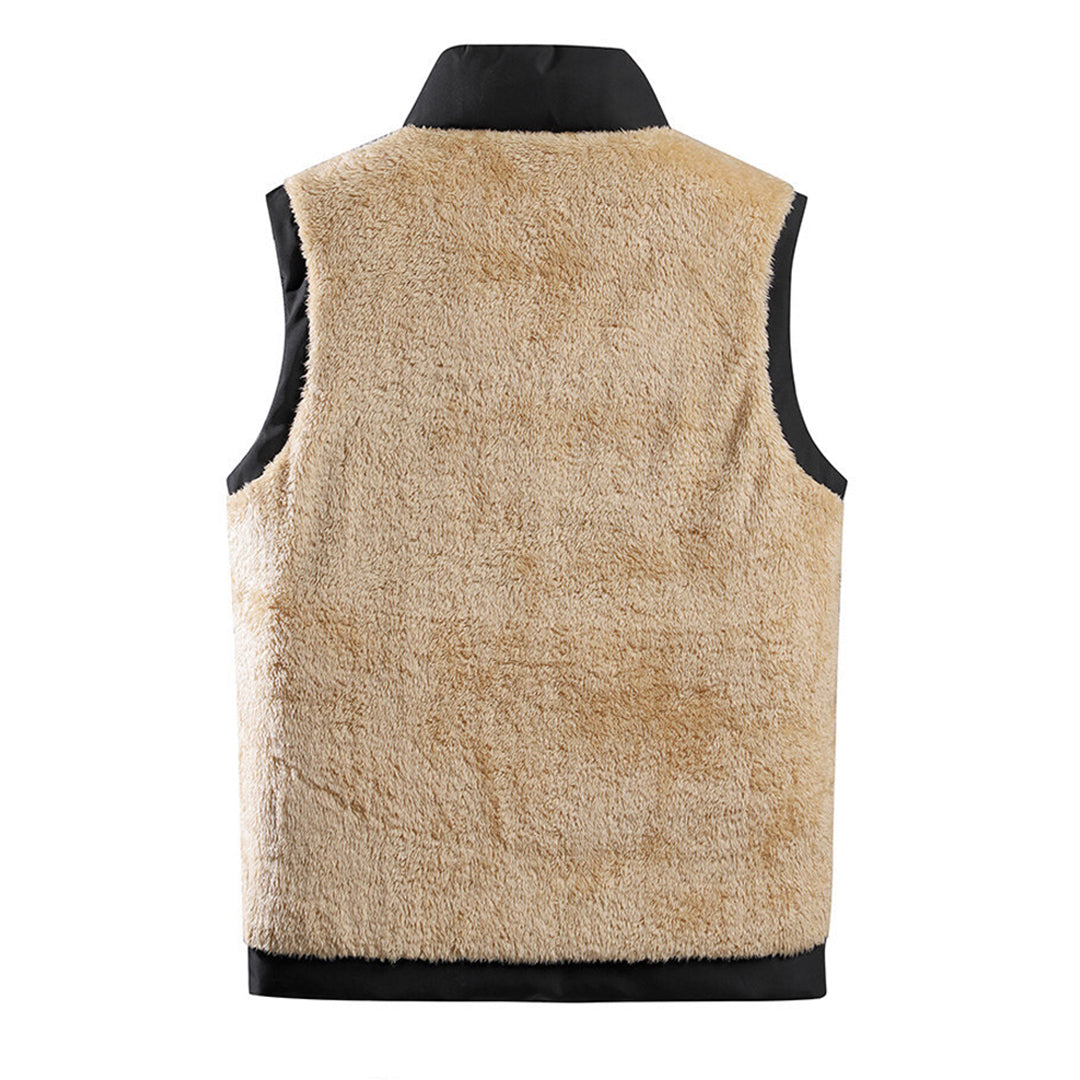 Gilet leggero da uomo con imbottitura in lana d'agnello, ideale per le giornate fresche