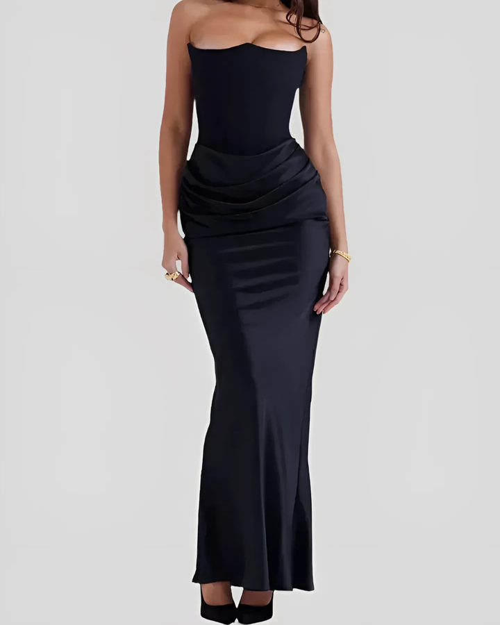 Donna | Women's Elegant Strapless Maxi Dress