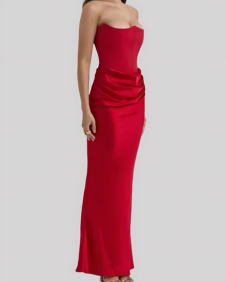 Donna | Women's Elegant Strapless Maxi Dress