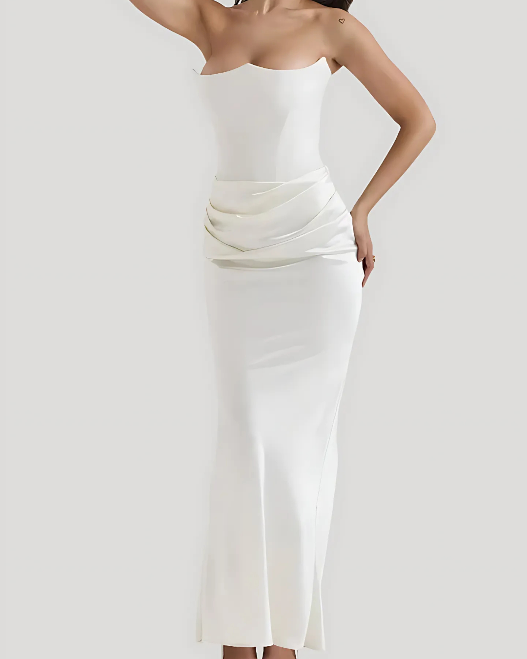 Donna | Women's Elegant Strapless Maxi Dress