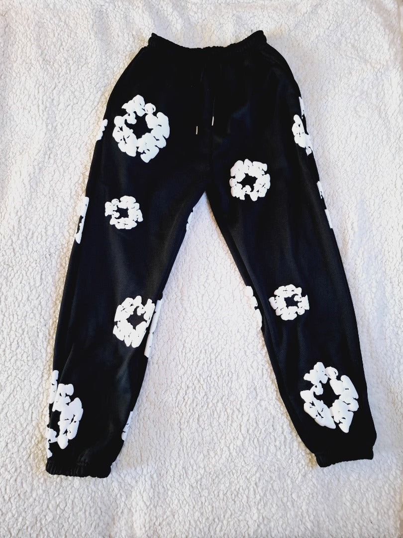 Drip Floral Joggers Unisex – Premium Streetwear Sweatpants-Omni Prime Goods