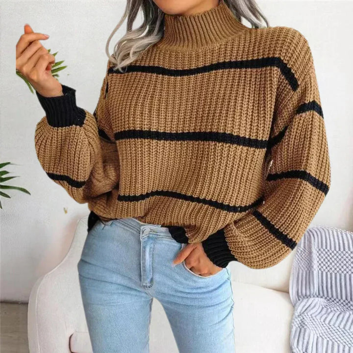 Women's Cozy Cotton Sweater with Elegant Design
