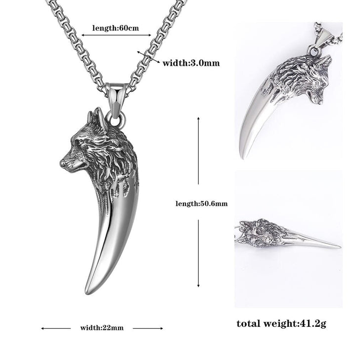 Men's Stylish Wolf Pendant Necklace