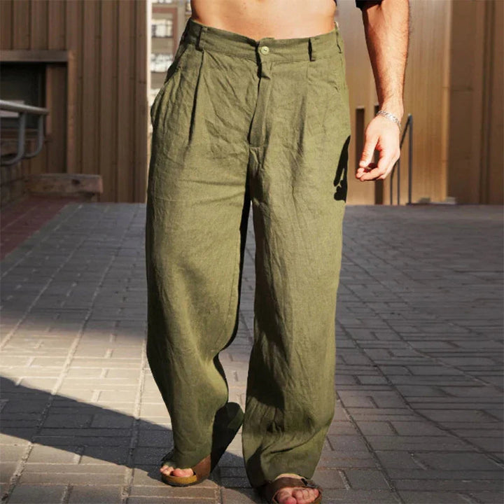 James | Men's Lightweight Linen Trousers