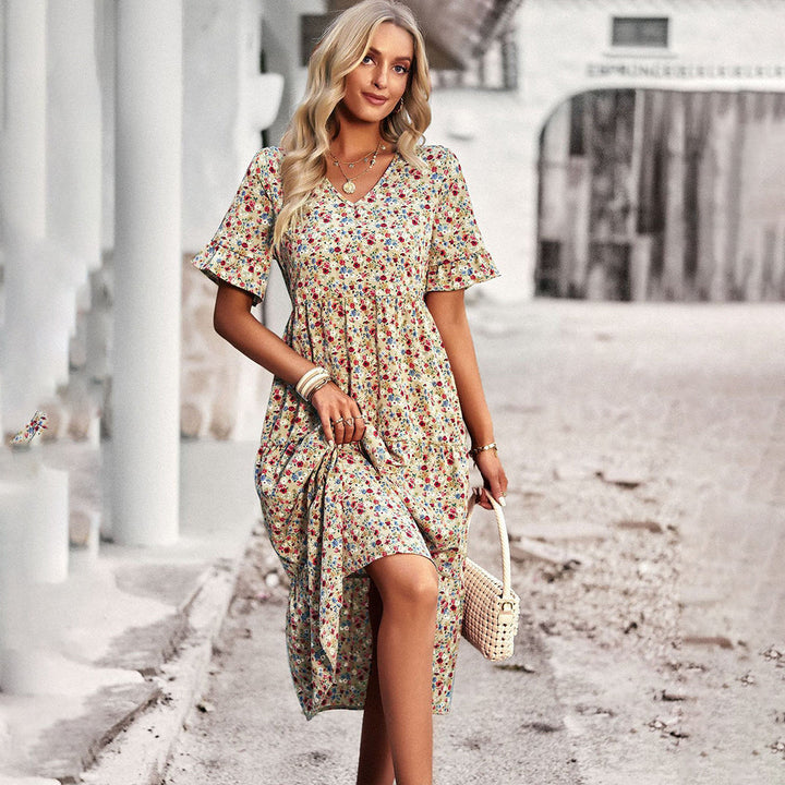 Emery | Women's Floral Autumn Midi Dress