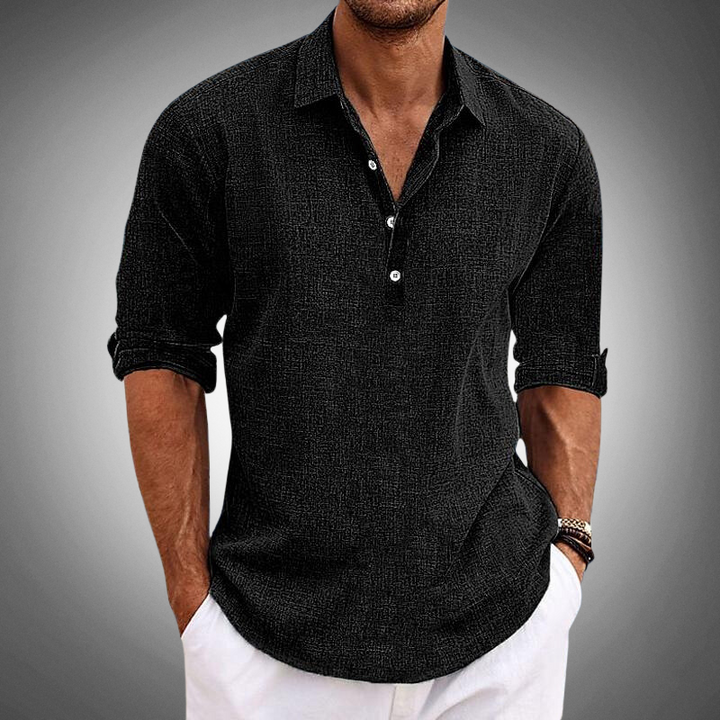 Elario | Men's Classic Premium Linen Dress Shirt