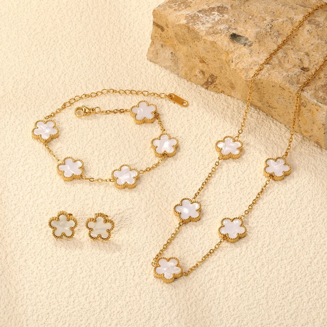 Elegant Floral Jewelry Set-Omni Prime Goods