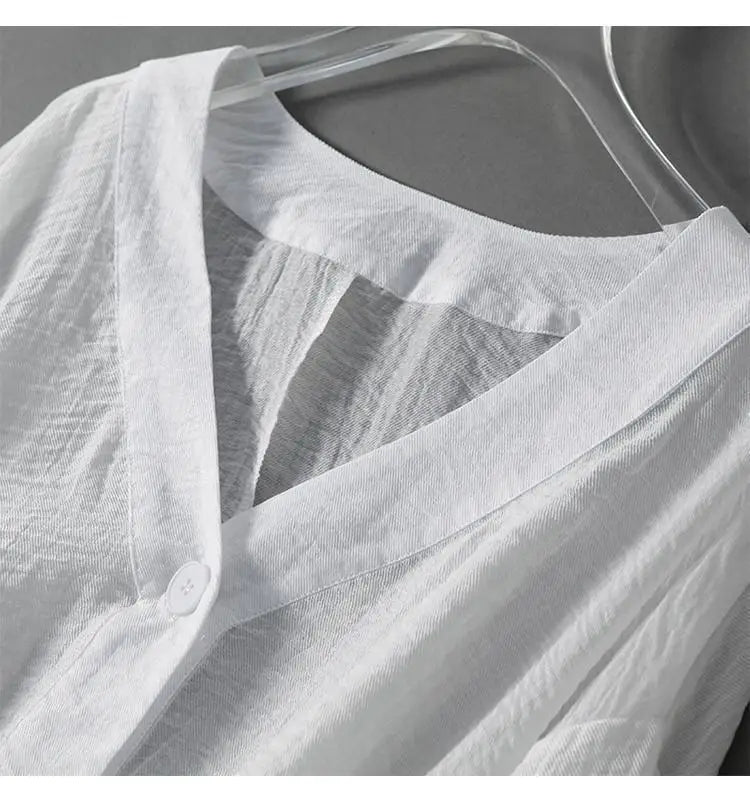Eliana | Women's Summer Linen Blouse-Omni Prime Goods