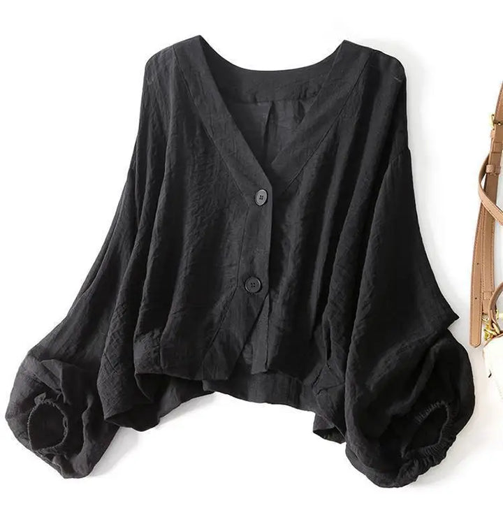 Eliana | Women's Summer Linen Blouse-Omni Prime Goods