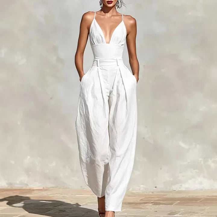 Elira | Women's Pocket Lounge Jumpsuit-Omni Prime Goods