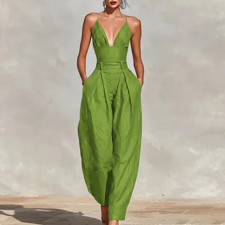 Elira | Women's Pocket Lounge Jumpsuit-Omni Prime Goods