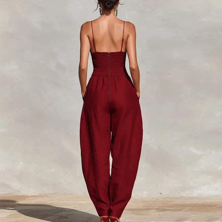 Elira | Women's Pocket Lounge Jumpsuit-Omni Prime Goods