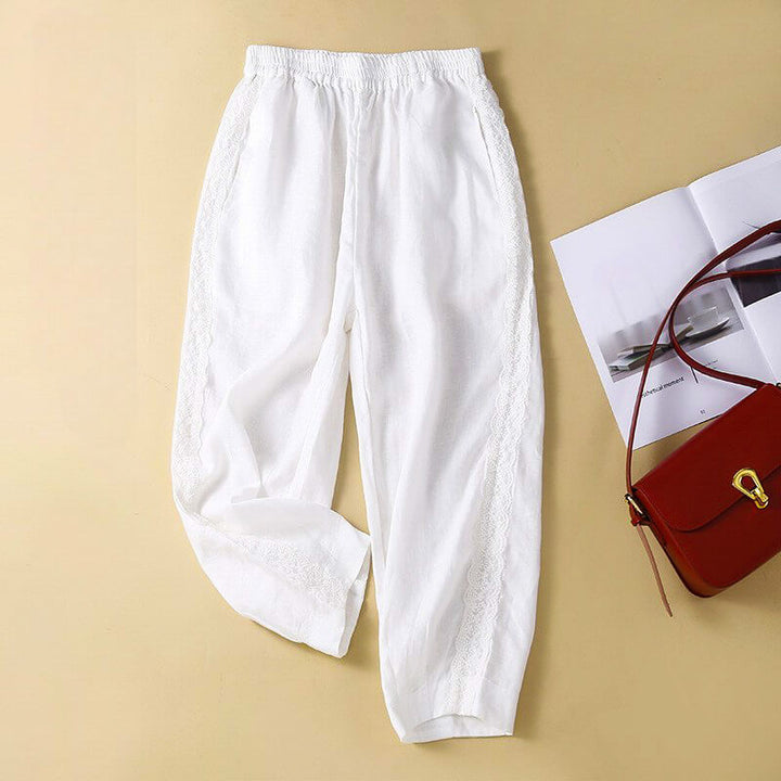 Elise | Women's Cotton-Linen Trousers-Omni Prime Goods