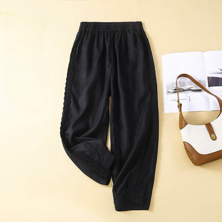 Elise | Women's Cotton-Linen Trousers-Omni Prime Goods