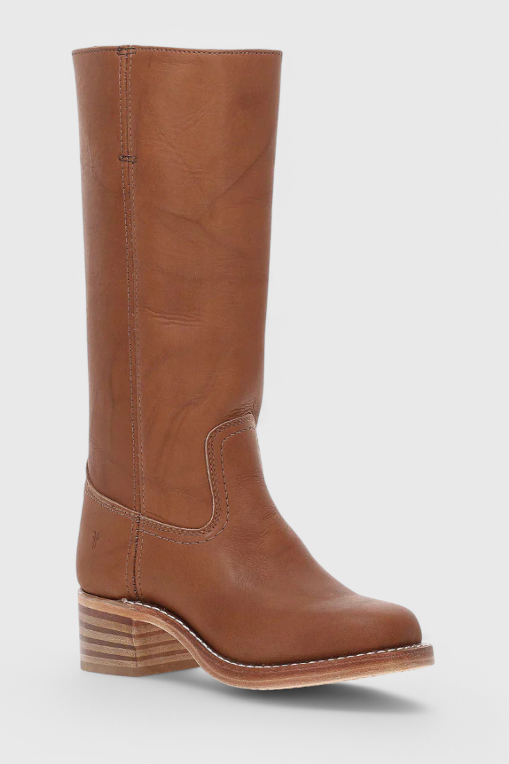 Ellaida | Women’s Leather Knee-High Heeled Boots-Omni Prime Goods