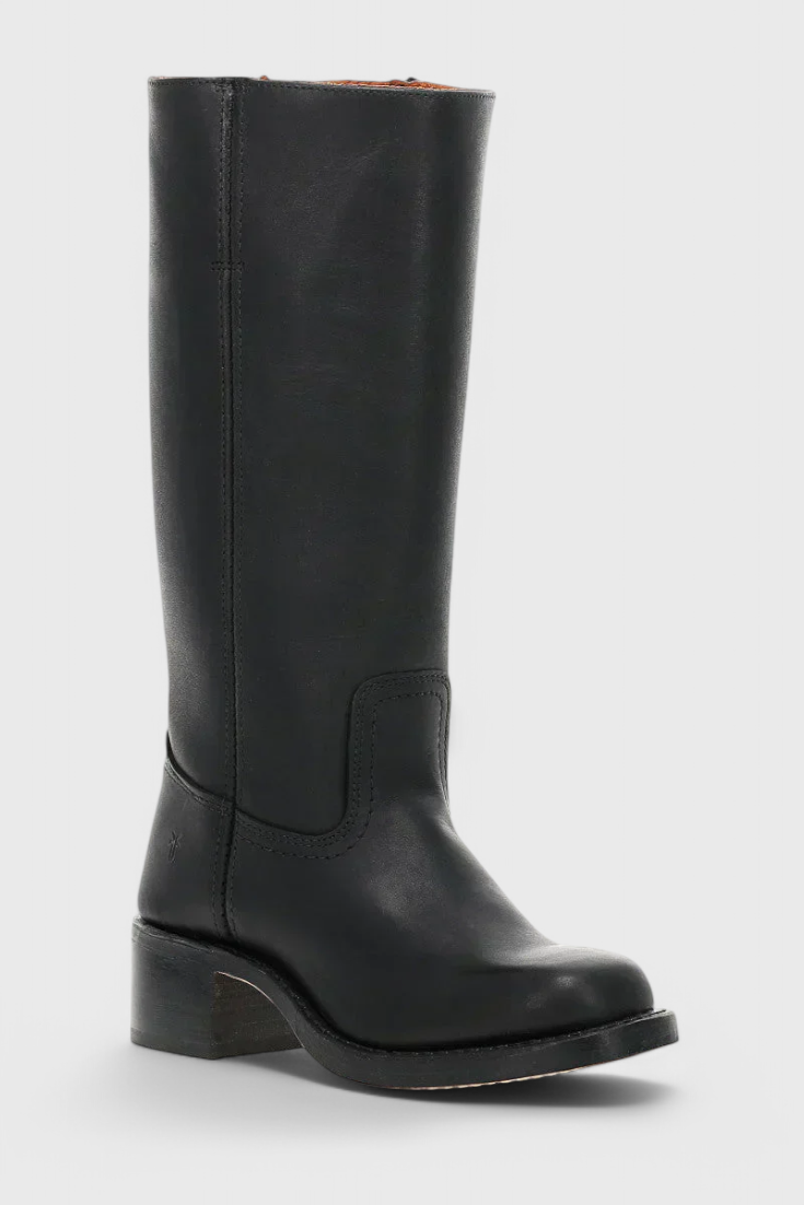 Ellaida | Women’s Leather Knee-High Heeled Boots-Omni Prime Goods