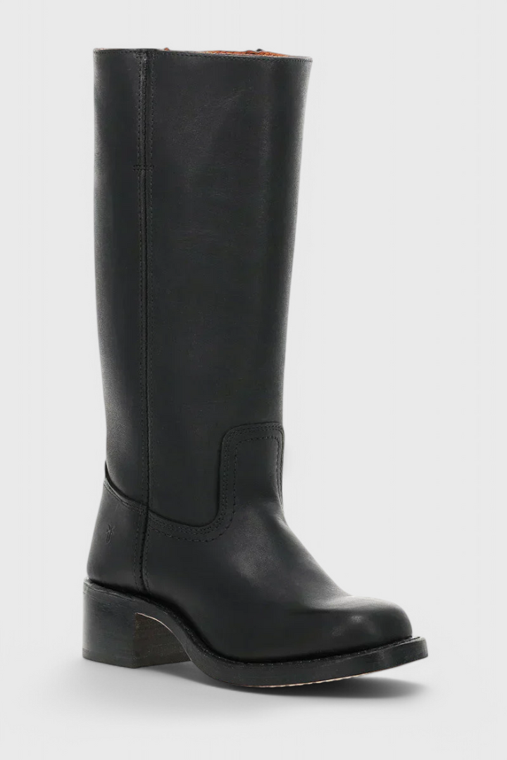 Ellaida | Women’s Leather Knee-High Heeled Boots-Omni Prime Goods