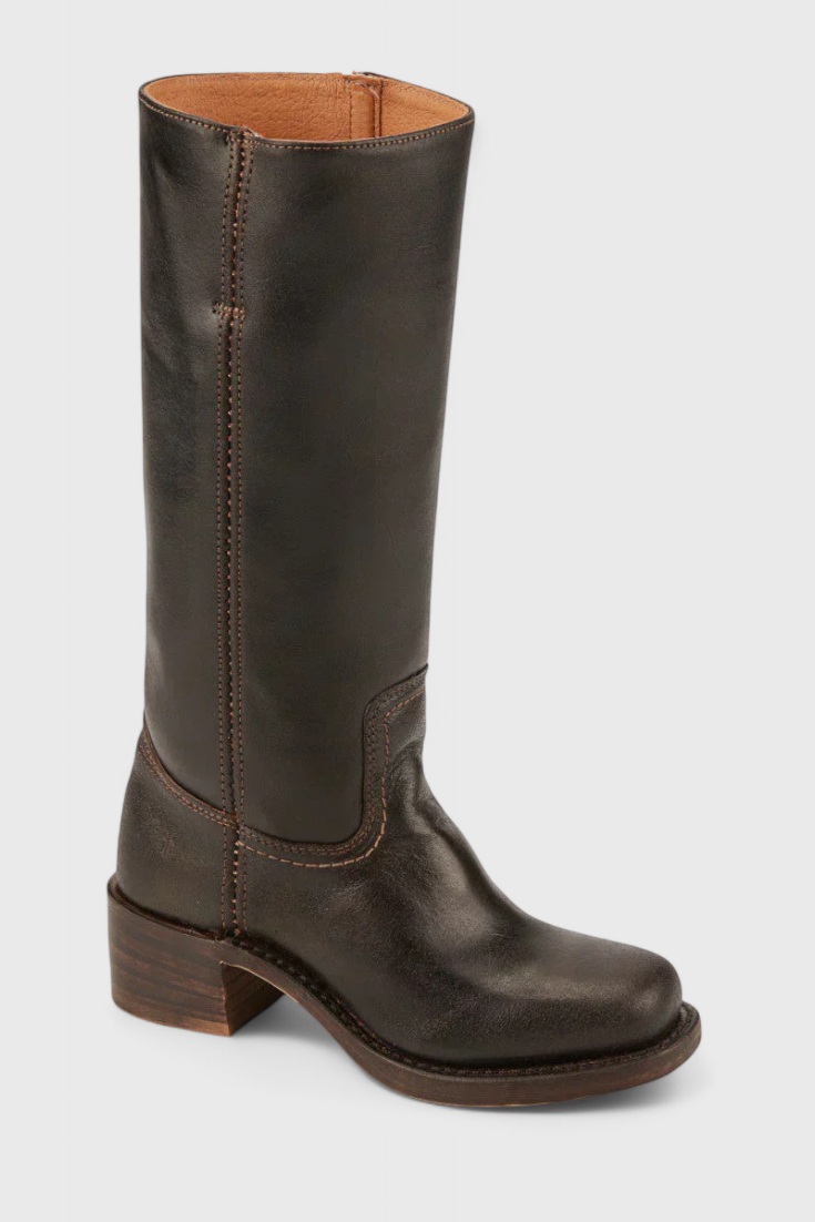 Ellaida | Women’s Leather Knee-High Heeled Boots-Omni Prime Goods