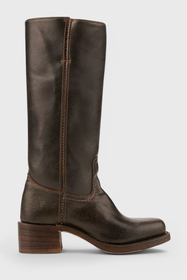 Ellaida | Women’s Leather Knee-High Heeled Boots-Omni Prime Goods