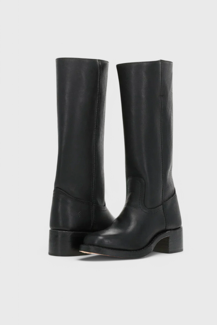 Ellaida | Women’s Leather Knee-High Heeled Boots-Omni Prime Goods