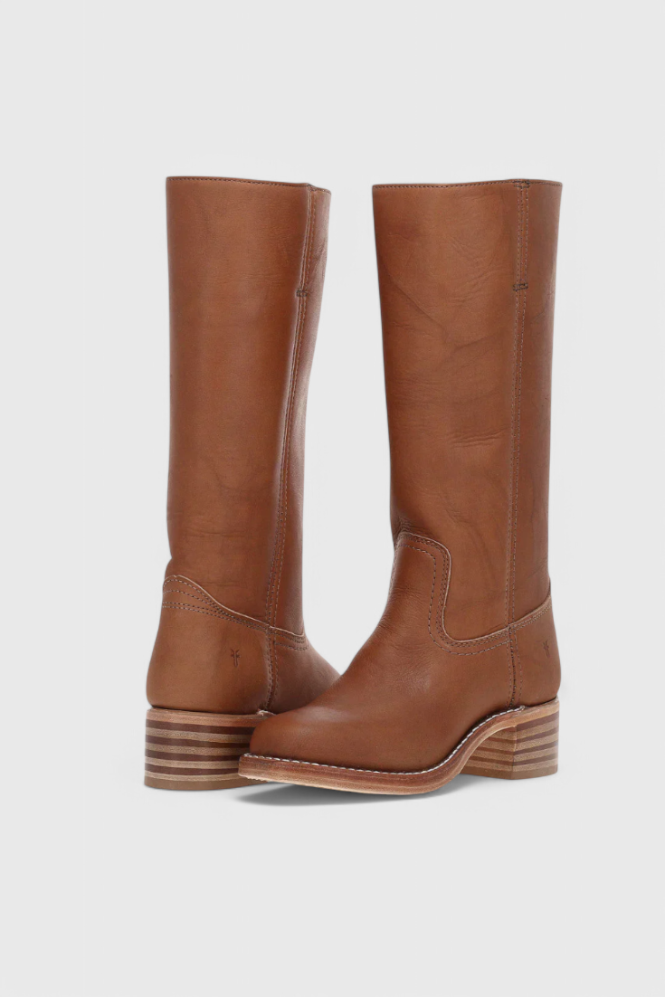 Ellaida | Women’s Leather Knee-High Heeled Boots-Omni Prime Goods