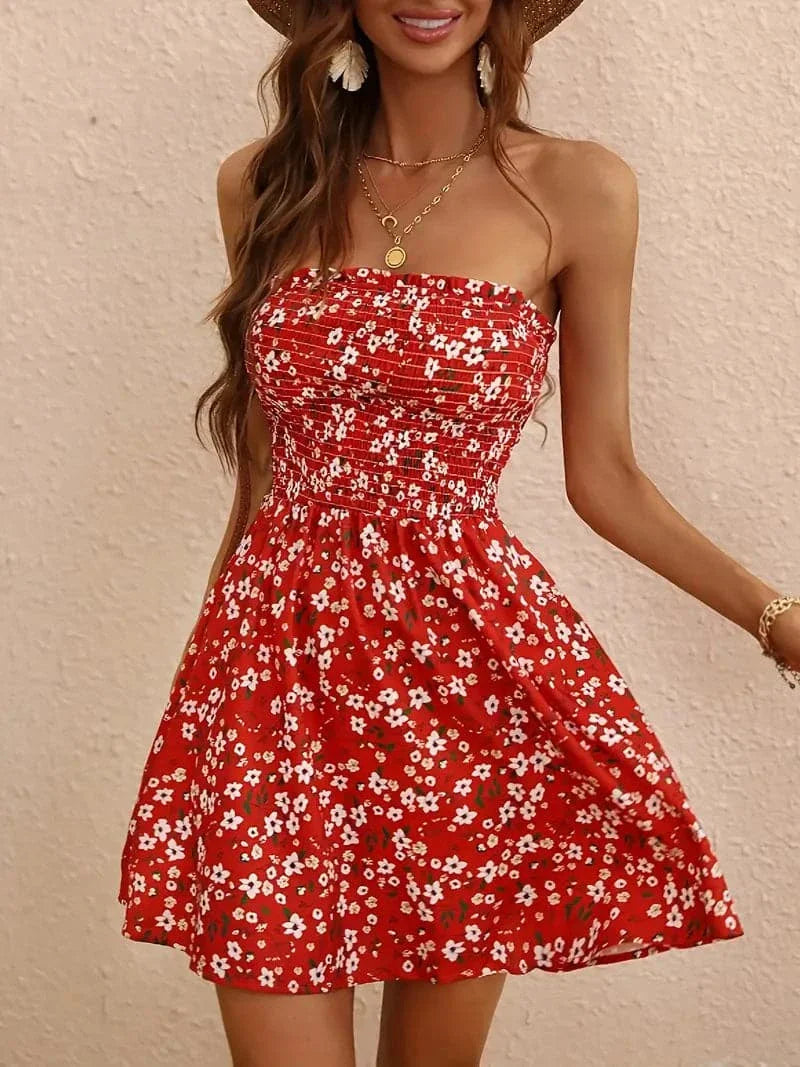 Ellen | Women's Strapless A-Line Dress-Omni Prime Goods