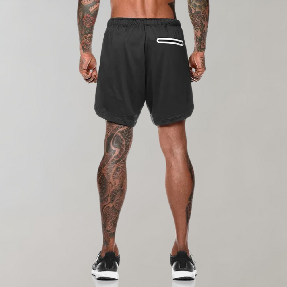 Elliot | Men's 2-in-1 Summer Workout Shorts-Omni Prime Goods