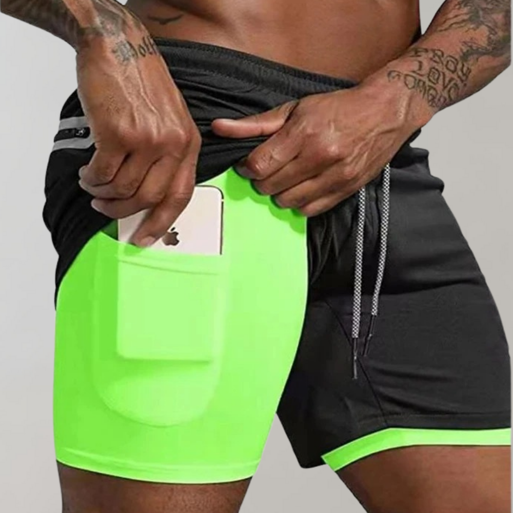 Elliot | Men's 2-in-1 Summer Workout Shorts-Omni Prime Goods
