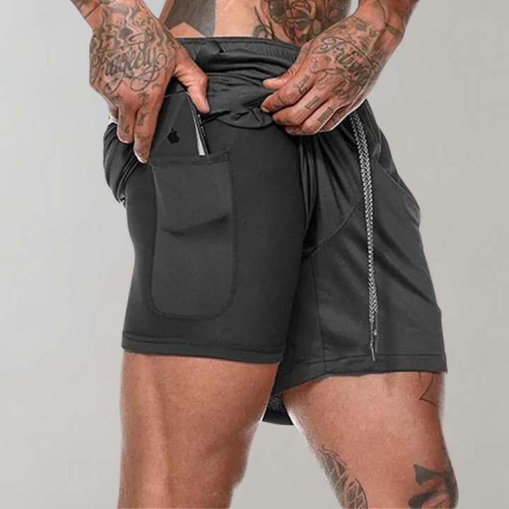 Elliot | Men's 2-in-1 Summer Workout Shorts-Omni Prime Goods