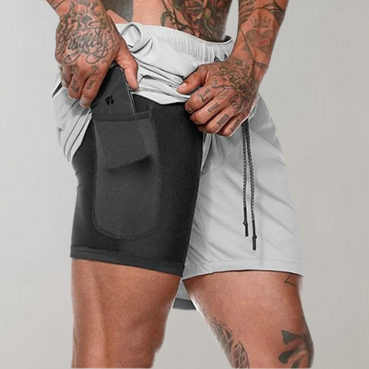 Elliot | Men's 2-in-1 Summer Workout Shorts-Omni Prime Goods