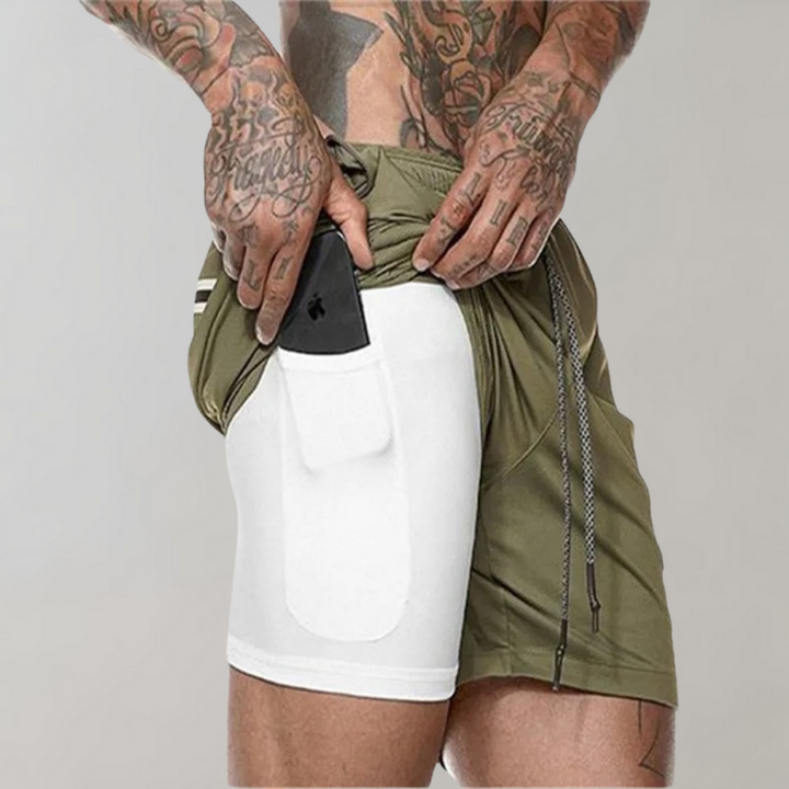 Elliot | Men's 2-in-1 Summer Workout Shorts-Omni Prime Goods
