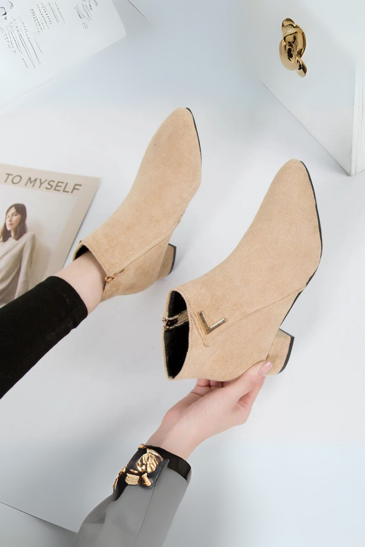 Elyssa | Women’s Stylish Leather Ankle Boots-Omni Prime Goods