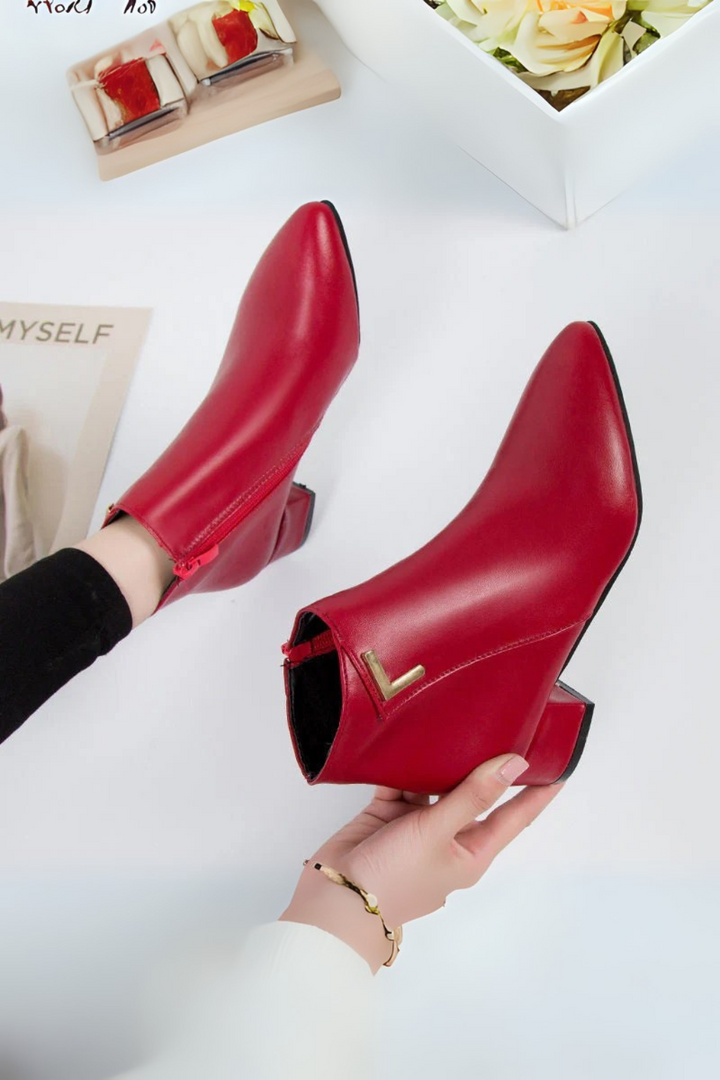 Elyssa | Women’s Stylish Leather Ankle Boots-Omni Prime Goods